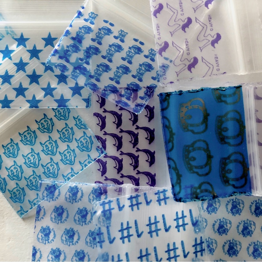 1034 Designs Apple Brand 200 Baggies Choose Purple Blue